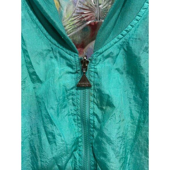Vintage Casual Isle Windbreaker Tracksuit Set Teal Sz XL Reversible Retro Sport - Picture 6 of 16